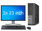 Dell OptiPlex 7020 SFF i3 4e Gen + 2x 23 FULL HD Monitor +, Ophalen of Verzenden, Nieuw, In_stock
