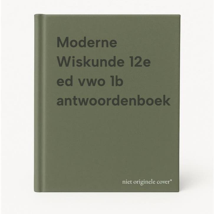 Moderne Wiskunde 12e ed vwo 1b antwoordenboek 9789001882655, Boeken, Schoolboeken, Gelezen, Verzenden