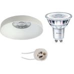 Dimbare 3W LED Spot Set - Ronde Inbouwspot Mat Wit, GU10, Na, Verzenden