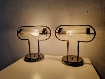 Lamp - Bakalowits-stijl - Verguld messing - tafellampen
