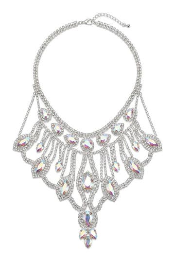 KIMU® Grote Diamanten Zilveren Halsketting Ketting Zilver Gl, Handtassen en Accessoires, Kettingen, Ophalen of Verzenden, Nieuw
