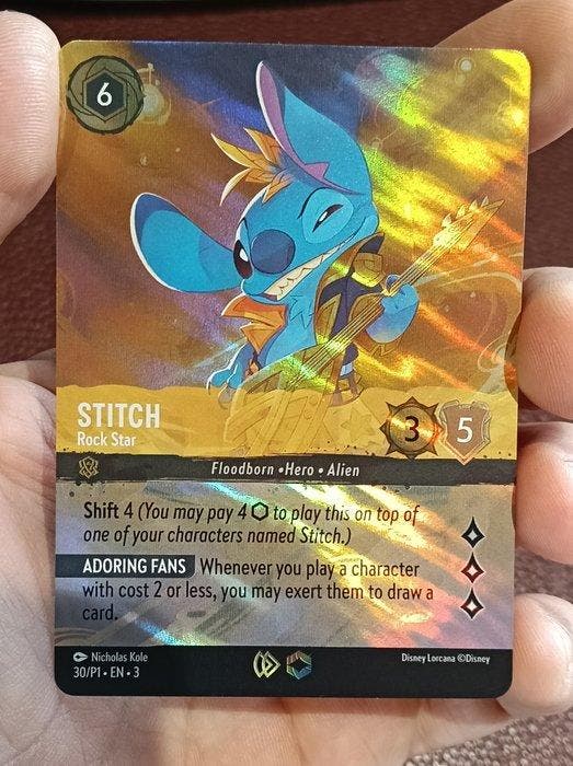 Disney - 1 Card - Disney Lorcana - Stitch 30/P1 - EN - 3, Verzamelen, Overige Verzamelen