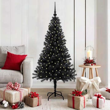 vidaXL Kerstboom Zwart 150 cm PVC, Verzenden