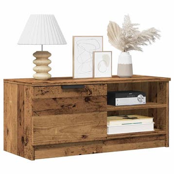 vidaXL Tv-meubels 2 st 80x35x36,5 cm bewerkt hout oud, Verzenden, Nieuw