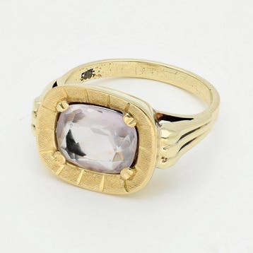 Bague - 14 carats Or jaune - améthyste, Bijoux, Sacs & Beauté