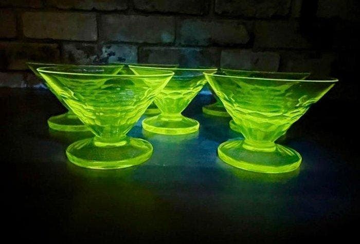 Drinkservies (6) - Glas - Verreries Doyen Glazen, Antiquités & Art, Antiquités | Meubles | Tables