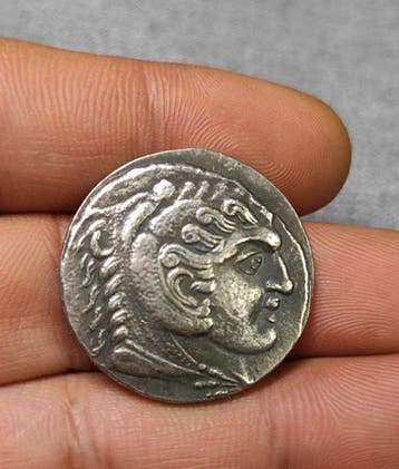 . Vintage munt in Griekse stijl (Zonder minimumprijs)