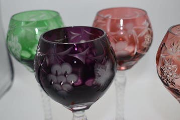 Cristal de Lorraine - Wijnglas (6) - Kristal - 6 kristallen