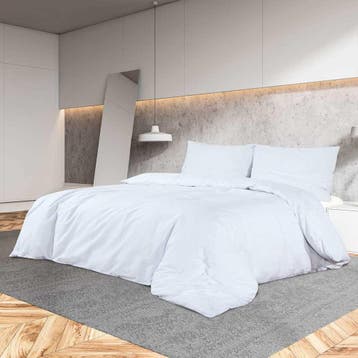 vidaXL Dekbedovertrekset 220x240 cm katoen wit, Huis en Inrichting, Slaapkamer | Beddengoed, Verzenden, Nieuw