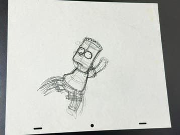 Gracie Films (1992) - Originele animatietekening van Bart, Cd's en Dvd's, Nieuw in verpakking