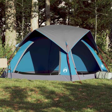 vidaXL Tent 4-persoons waterdicht blauw, Verzenden