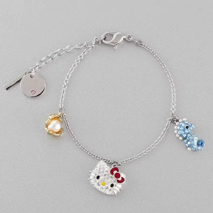 Swarovski - kristal, Metaal - Halsketting - Hello, Antiek en Kunst, Curiosa en Brocante