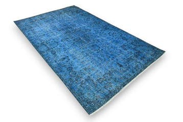 Blauwe vintage - Vloerkleed - 270 cm - 165 cm - met