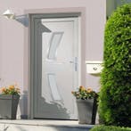 vidaXL Voordeur 88x200 cm PVC wit, Doe-het-zelf en Bouw, Verzenden, Nieuw