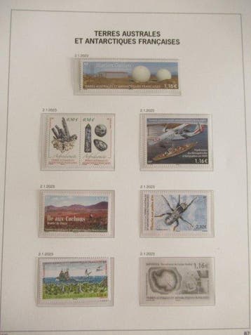 TAAF 2023 - Collection de timbres paraissant complète dans, Gestempeld