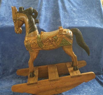 Cheval à bascule - 1980-1990 - France, Antiquités & Art
