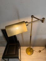 holtkötter - Staande lamp - Messing - Bankierslamp 146 cm!