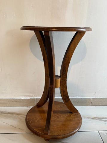 Gueridon - Guéridon Art Deco vintage in hout – Jaren 30/40 -