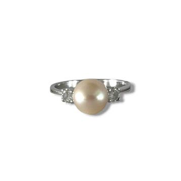 Ring - 18 karaat Witgoud - 0.30ct. tw. Diamant (Natuurlijk)