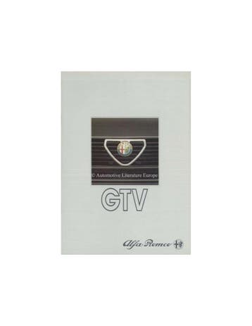 1983 ALFA ROMEO GTV | GTV6 BROCHURE NEDERLANDS