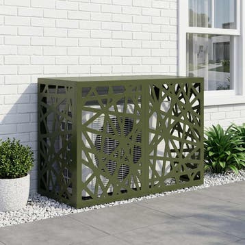 vidaXL Air Conditioner Hoes Olijfgroen 90 x 40 x 60 cm Staal, Electroménager, Verzenden