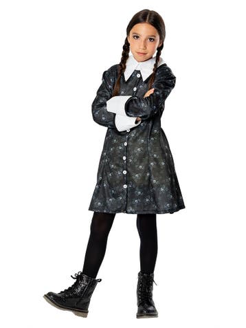Halloween Kostuum Wednesday Addams Meisjes, Verzenden, Nieuw