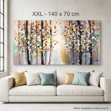 Monika Spiewak - Forest - Oil Painting Stretched On The
