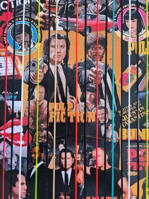 Elmago - Pulp Fiction Iconic Film (large), Antiek en Kunst, Kunst | Schilderijen | Modern