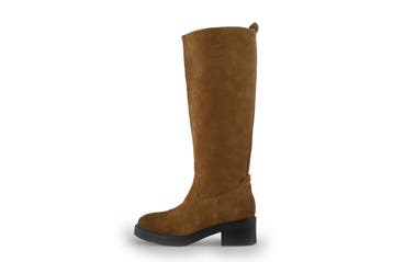 Manfield Laarzen in maat 36 Cognac, Kleding | Dames, Schoenen, Hoge laarzen, Overige kleuren, Verzenden, Zo goed als nieuw