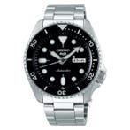Seiko - Sport 5 Automatic Black Dial - Zonder minimumprijs -, Handtassen en Accessoires, Horloges | Heren, Nieuw
