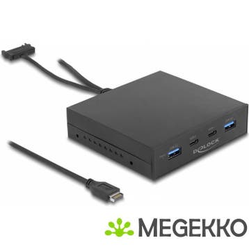 Delock 64057 3,5  USB 3.2 Gen 2 voorpaneel 2 x USB Type-C +, Verzenden, Nieuw