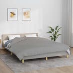 vidaXL Verzwaringsdeken 200x200 cm 9 kg stof grijs, Verzenden, Nieuw