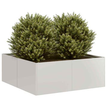 vidaXL Plantenbak 80x80x30 cm roestvrij staal, Verzenden