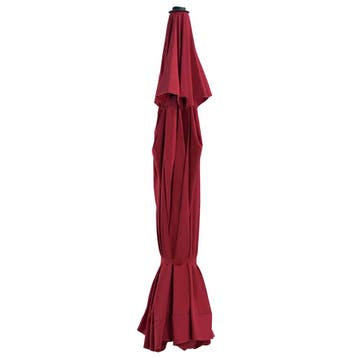 vidaXL Vervangingsdoek voor parasol 515 cm bordeauxrood, Tuin en Terras, Verzenden, Nieuw