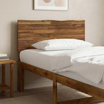 vidaXL Live Edge Hoofdbord ROSTOCK Naturel 100 cm Massief, Verzenden