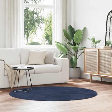 vidaXL Hoogpolig vloerkleed NAVARRA 160x160 cm polyester, Verzenden, Nieuw