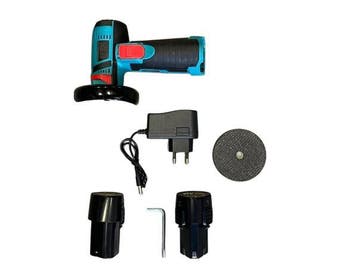 Veiling - Haakse Slijper Ø76mm Mini Slijptol incl. twee 21V, Nieuw