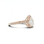 Verlovingsring - 14 karaat Roségoud - 0.96ct. tw. Diamant