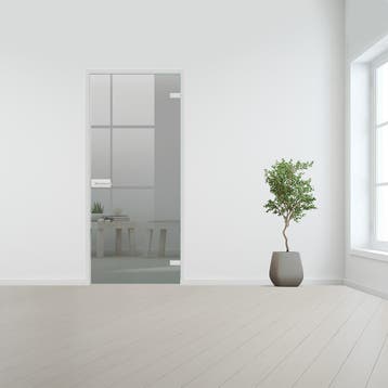 Glazen binnendeur voor stomp kozijn aluminium beslag-Rechtsd, Bricolage & Construction, Vitres, Châssis & Fenêtres, Verzenden