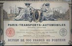 France. - Paris Transports Automobiles 1927 uncancelled +