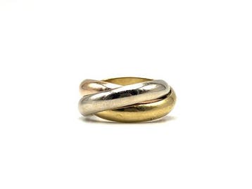 Cartier - Ring - Trinity - 18 karaat Witgoud, Geel goud,, Nieuw