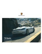 2020 PORSCHE 718 SPYDER HARDCOVER BROCHURE ITALIAANS, Nieuw