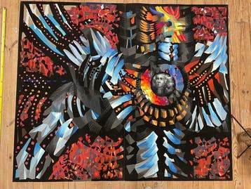 René Perrot (1912-1979) - Sans titre · Grande gouache pour, Antiek en Kunst