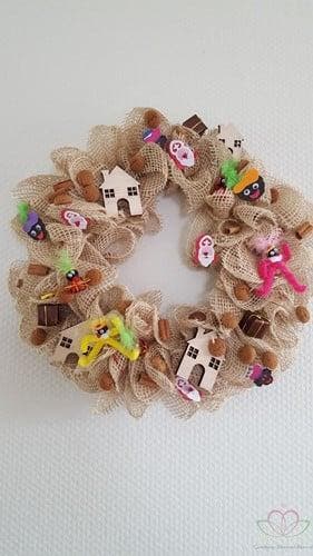 Decemberdeco Sinterklaas kerstmandeco 5 stuks, Nieuw