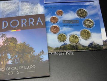 3,88 Euro 2015 Andorra munten set st im offiziellen Blist..., Verzenden, België