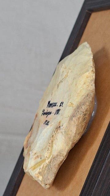 Paleolithisch Vuursteen Biface gereedschap uit, Antiek en Kunst