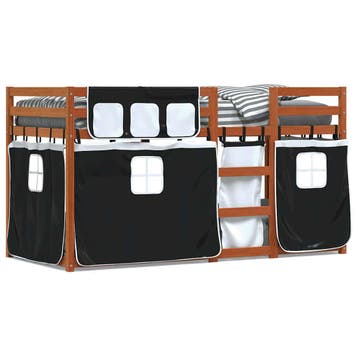 vidaXL Stapelbed zonder matras 90x200 cm massief grenenhout, Verzenden