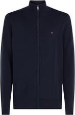 Tommy Hilfiger Vest Zip Navy maat Maat 52/54 (L) Heren, Maat 52/54 (L), Tommy Hilfiger, Nieuw, Verzenden