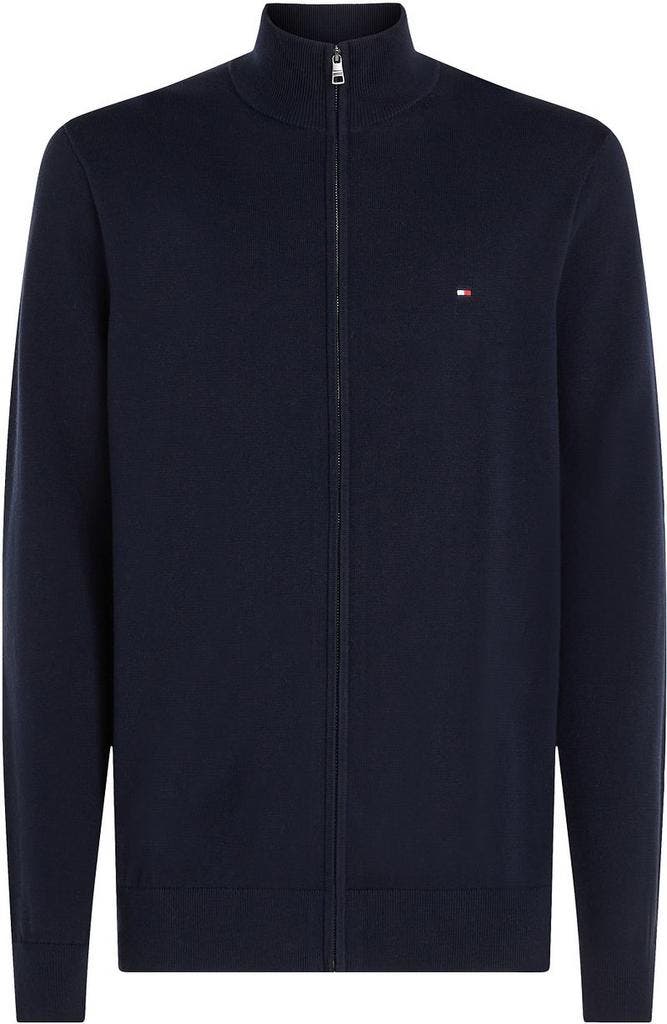 Tommy Hilfiger Vest Zip Navy maat Maat 52/54 (L) Heren, Kleding | Heren, Truien en Vesten, Blauw, Nieuw, Maat 52/54 (L), Verzenden