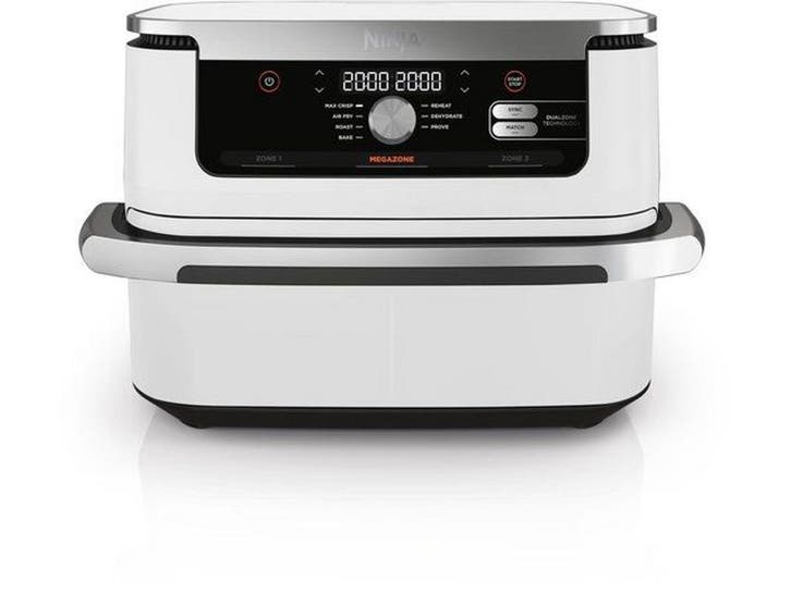 Ninja AF500EUWH - Mega Dubbele Airfryer XXL - 10.4 Liter -, Elektronische apparatuur, Airfryers, Zo goed als nieuw, Verzenden